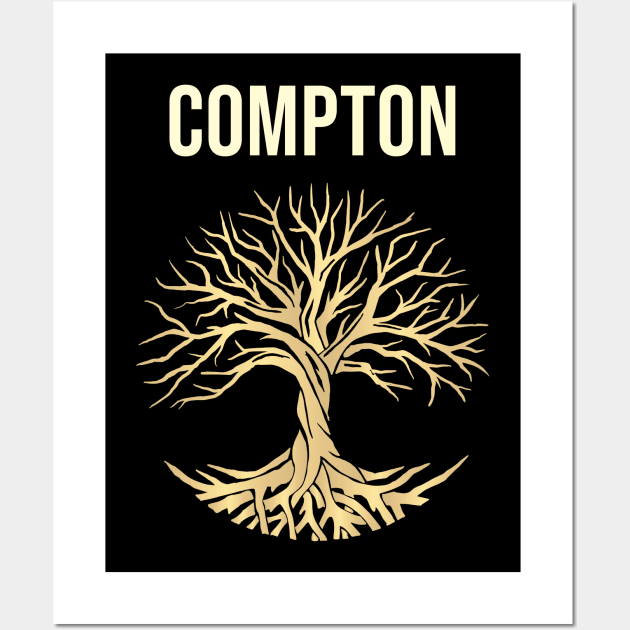 Tree Of Life City Compton Wall Art by flaskoverhand